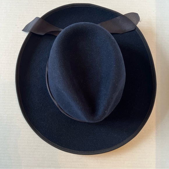 Freya x Veronica Beard Sz L Hat Peppercorn Navy Blue 100% Wool NWT $248 - Picture 5 of 10